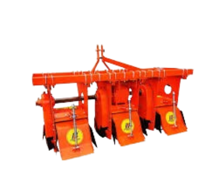 Sugarcane inter row cultivator with fertilizer drill