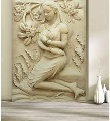 Wall Mural Statue