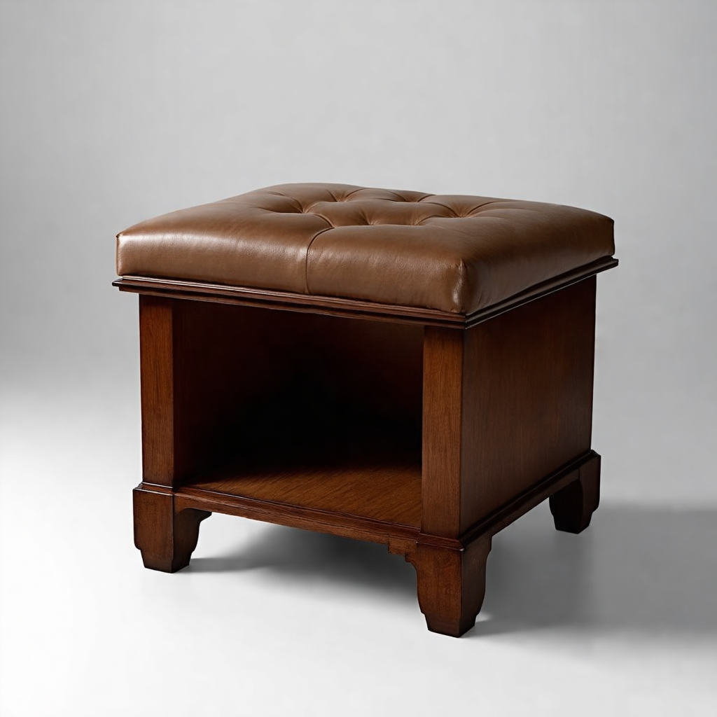 Wooden Storage Stool