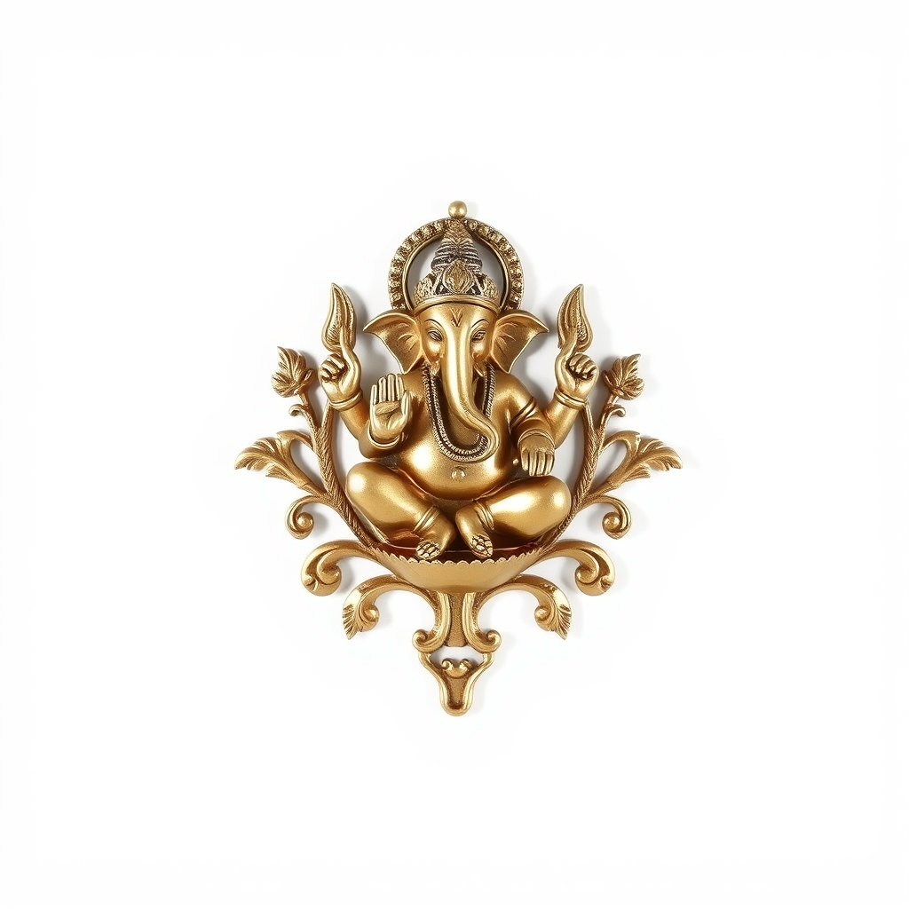 Ganesh Wall Décor – Metallic Look