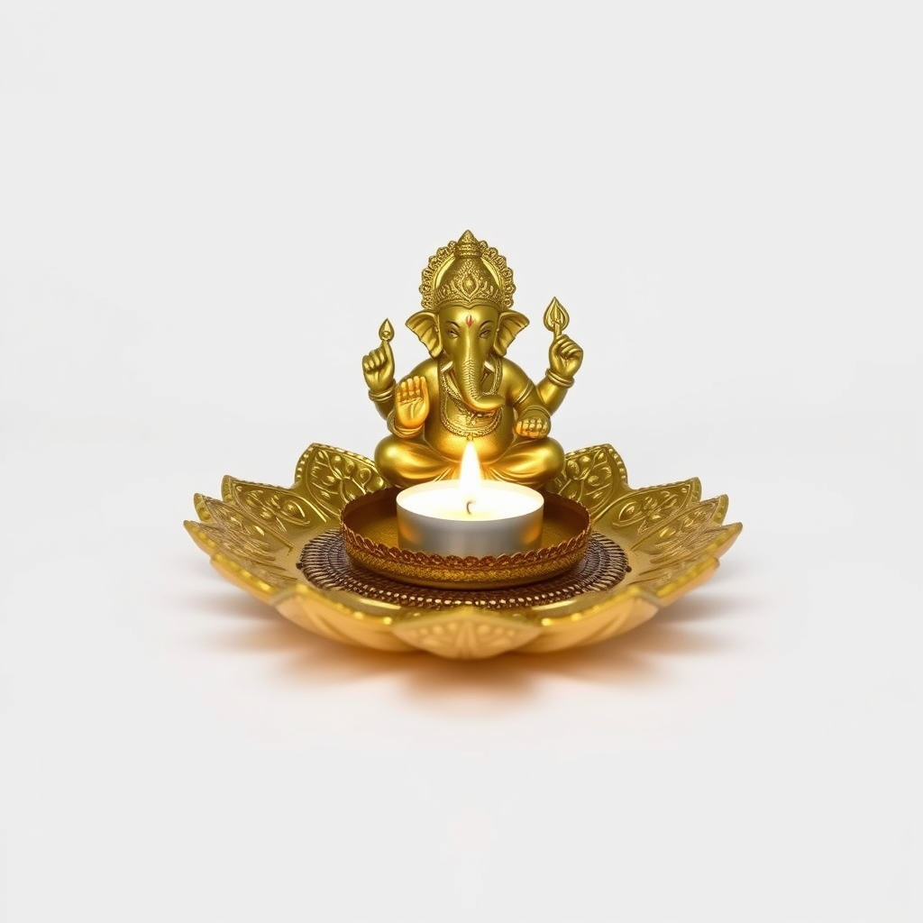 Ganesh Pooja Thali Set – 8 Inch