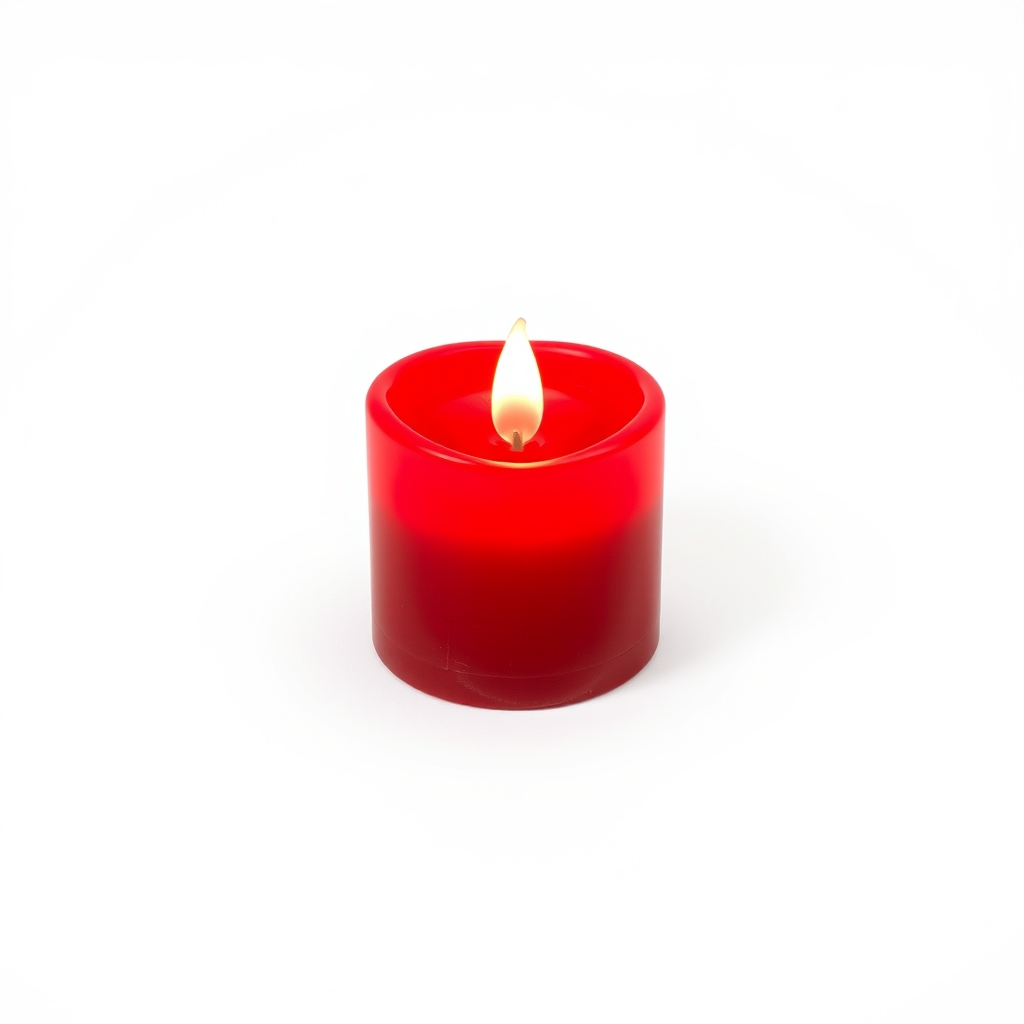 Red LED Flameless Candle