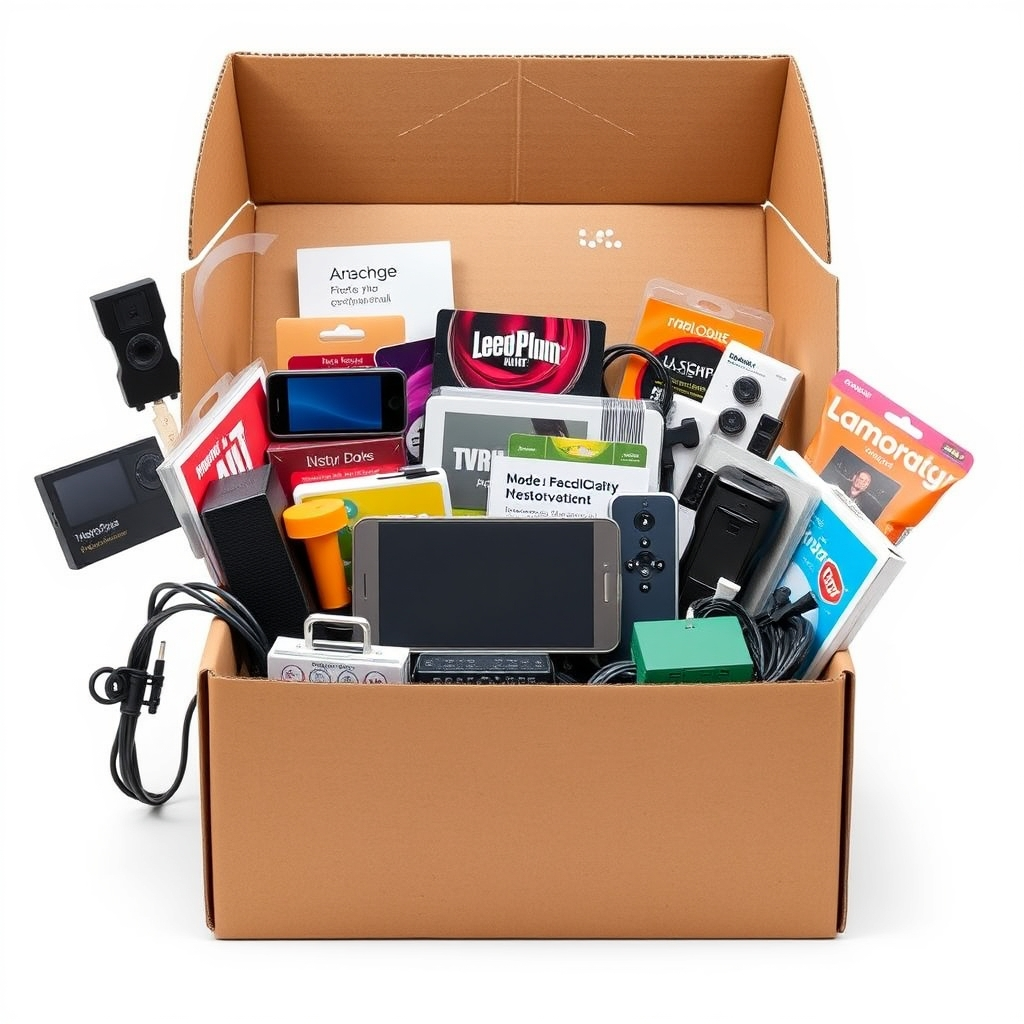 100 Items Electronics Mystery Box