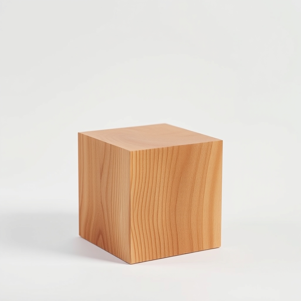Wood Charcoal Cube