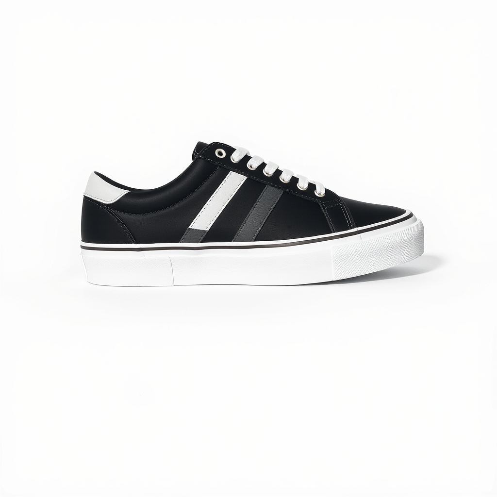 Men Black And White Casual Shoes