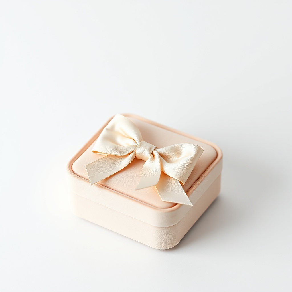 Elegant Custom Small Personalised Velvet Jewellery Jewelry Packaging Gift Organizer Box with Stylish Bow Tie Design