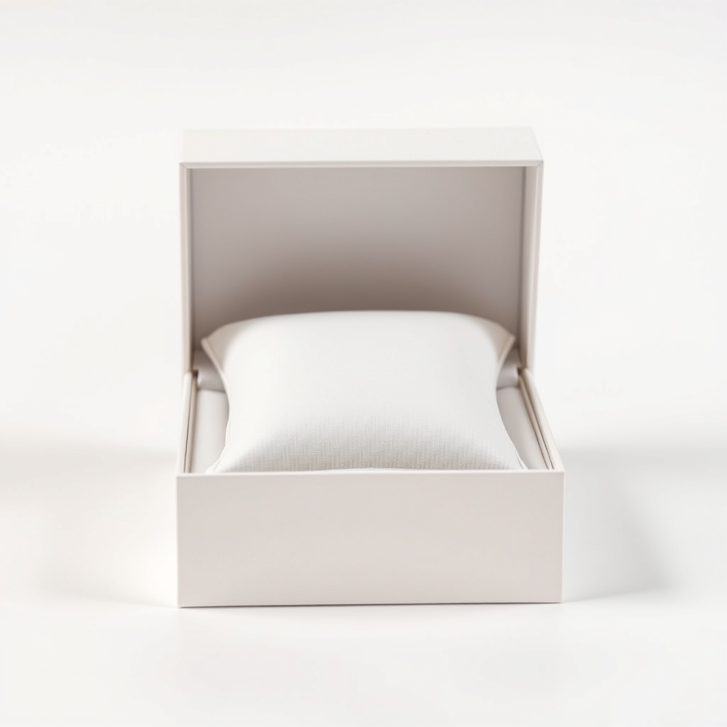 Custom Logo Simple Cheap Paper Cardboard Watch Box with Pillow