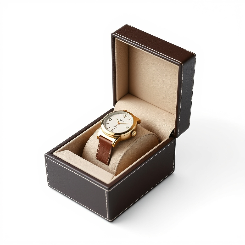 High-End Genuine Leather Watch Gift Box Packaging Premium Watch Jewelry Velvet Storage Box