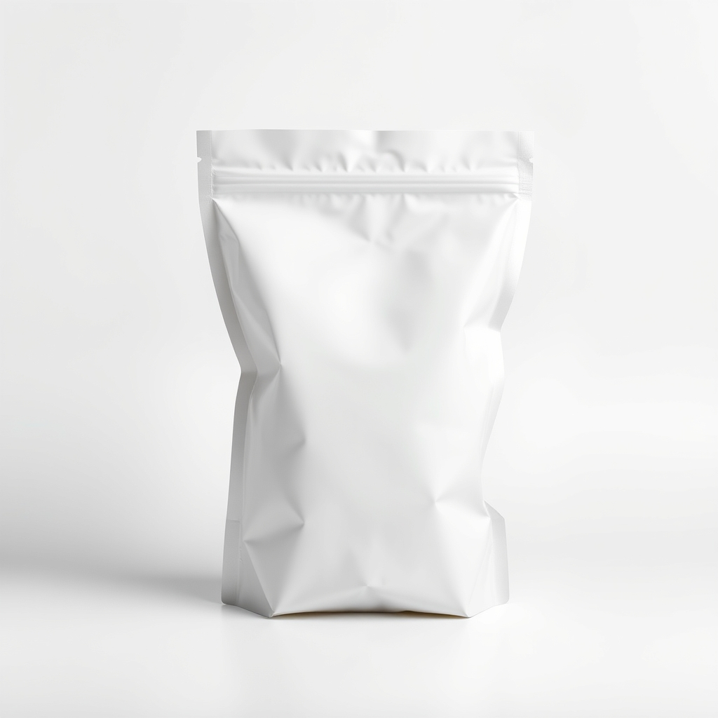 Recyclable Flat Bottom Pouch With Normal Zipper