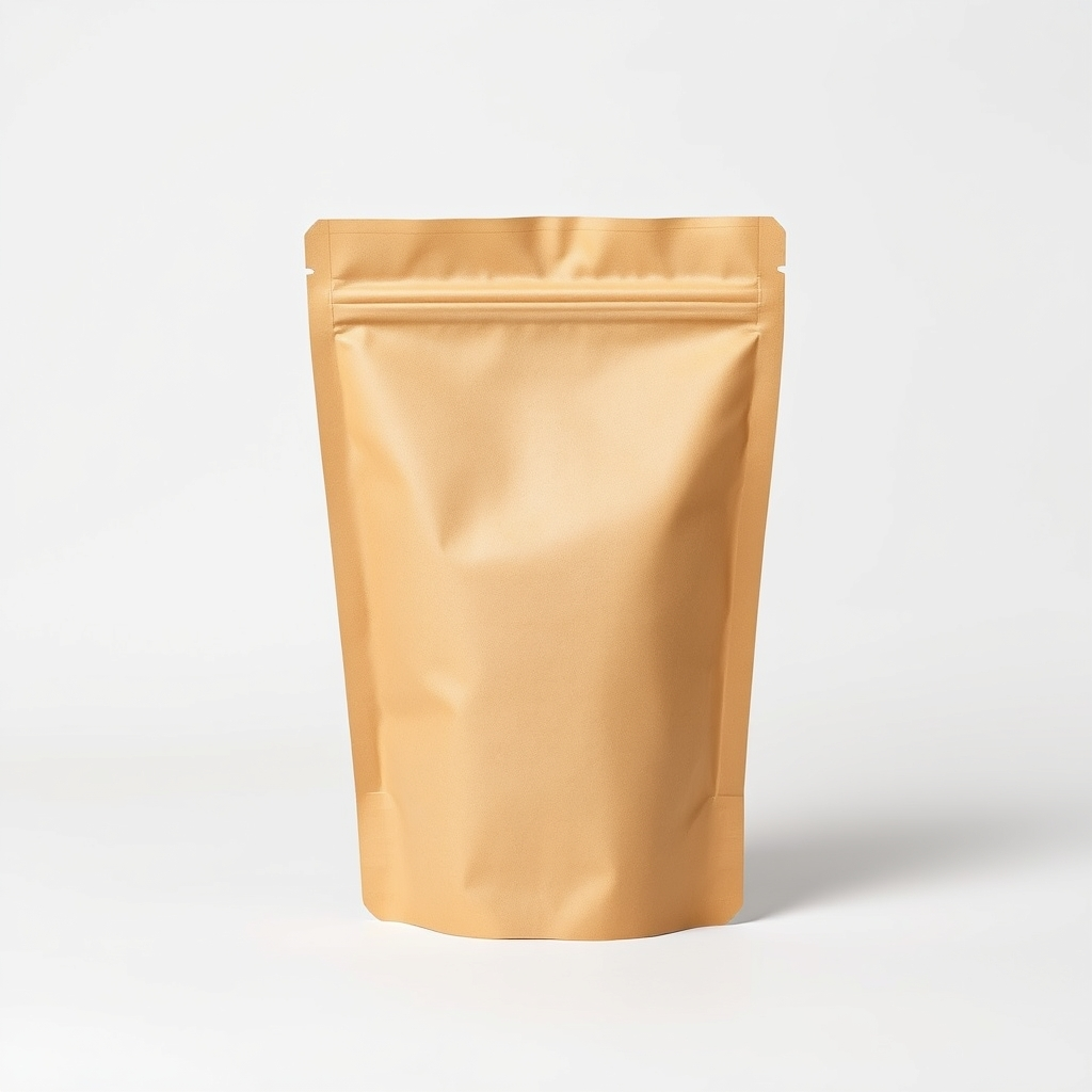 Kraft Paper Stand Up Pouches With Valve