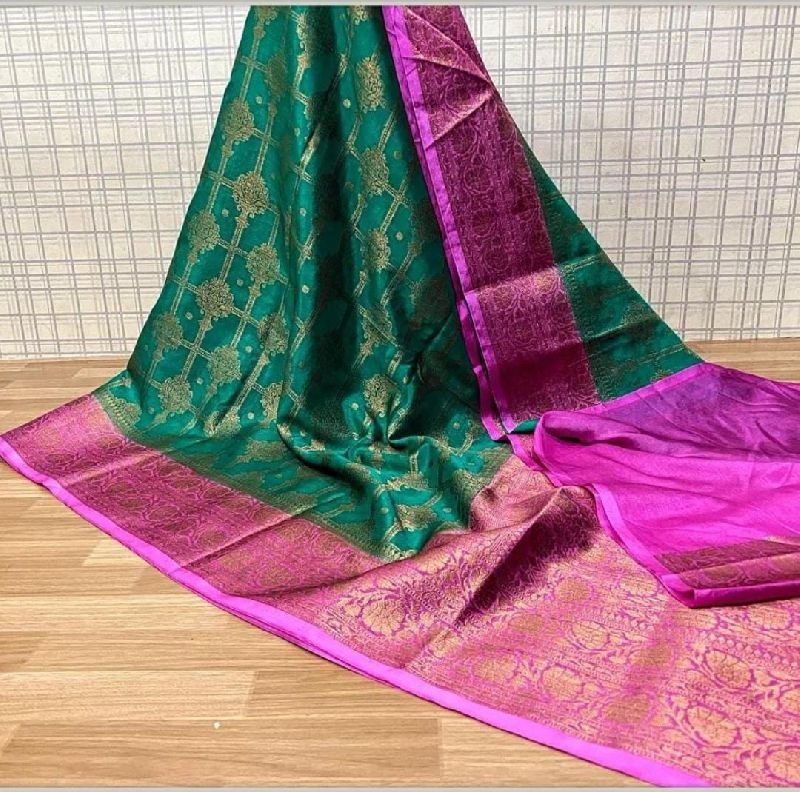Banarasi Warm Silk Copper Zari Saree