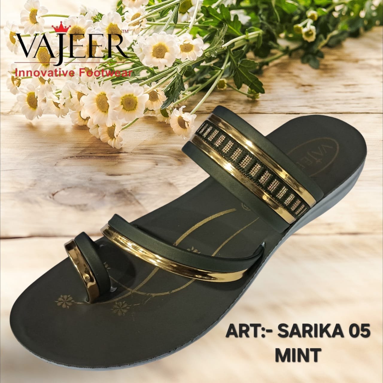 Fancy Ladies Slippers SARIKA 05 MINT