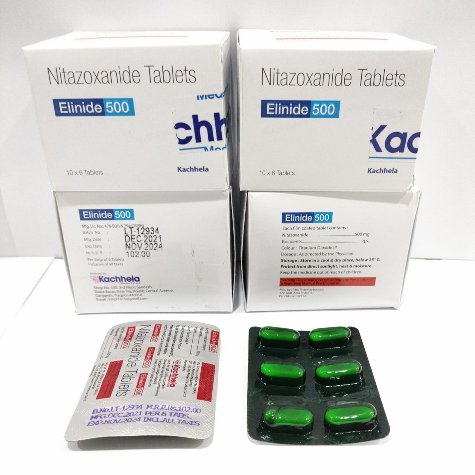 NITAZOXANIDE 500mg TABLETS