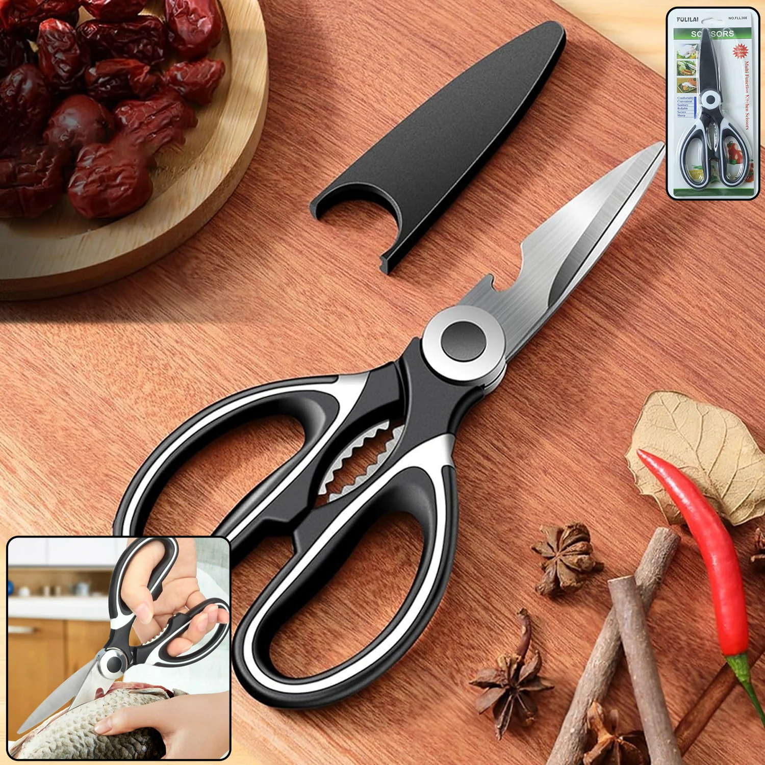 Multi-Function Kitchen Scissor – 6-in-1