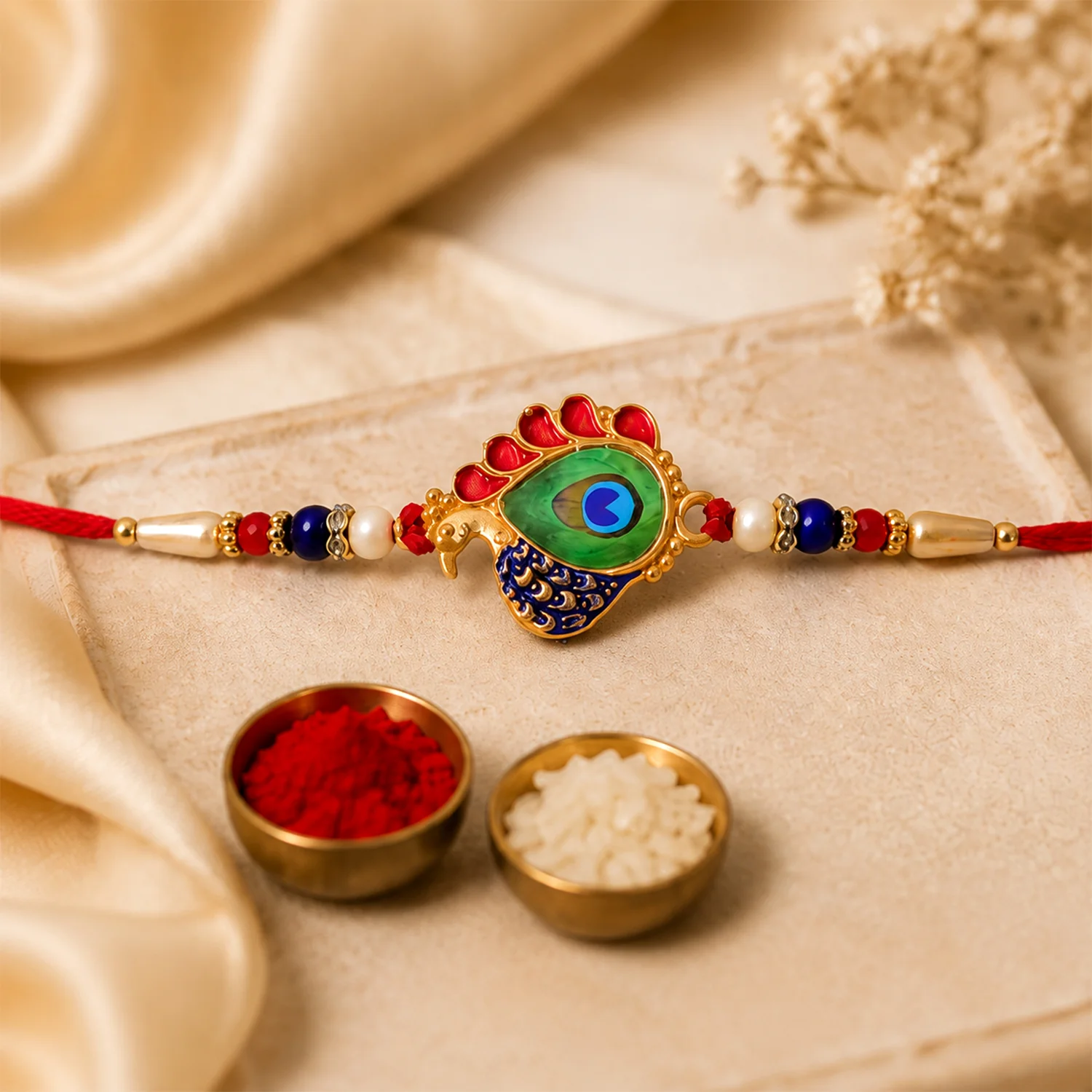 Designer Peacock Rakhi