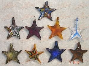 Star Shaped Glass Pendant