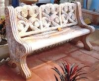 Stone Garden Bench