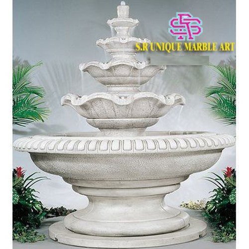 White Marble Fountain